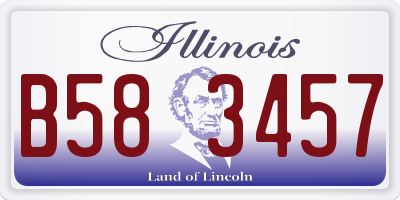 IL license plate B583457