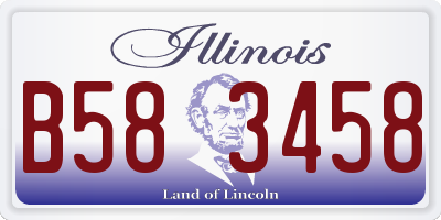 IL license plate B583458