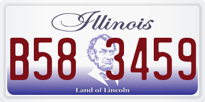 IL license plate B583459