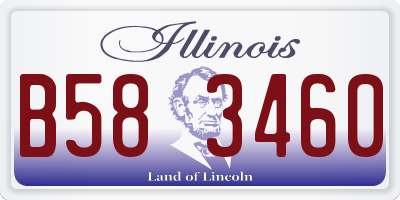 IL license plate B583460