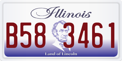 IL license plate B583461