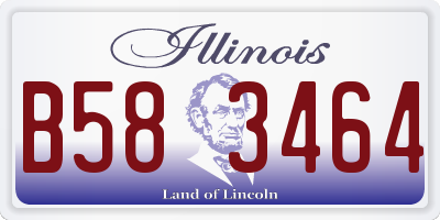 IL license plate B583464