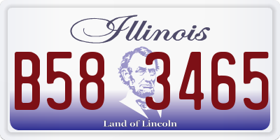 IL license plate B583465