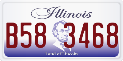 IL license plate B583468