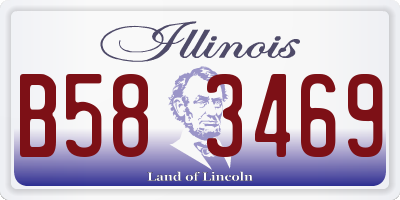 IL license plate B583469