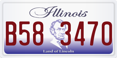 IL license plate B583470
