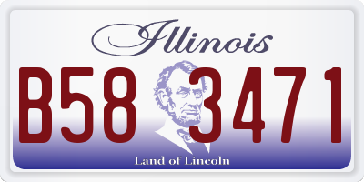 IL license plate B583471
