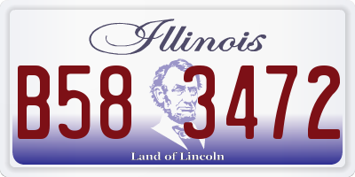 IL license plate B583472