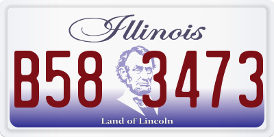 IL license plate B583473