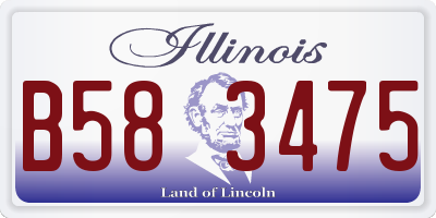 IL license plate B583475