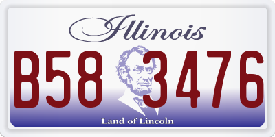 IL license plate B583476