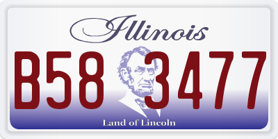 IL license plate B583477