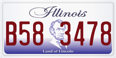 IL license plate B583478