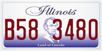 IL license plate B583480