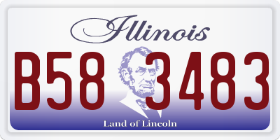 IL license plate B583483