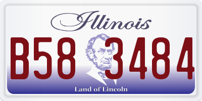 IL license plate B583484