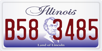 IL license plate B583485