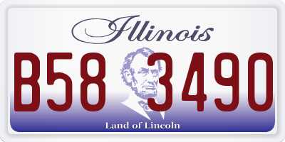 IL license plate B583490
