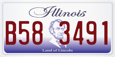 IL license plate B583491