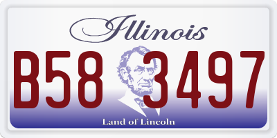 IL license plate B583497