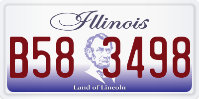 IL license plate B583498