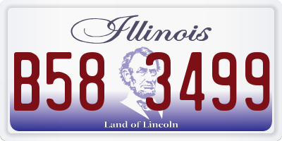 IL license plate B583499