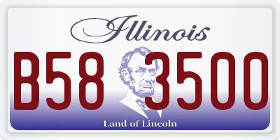 IL license plate B583500
