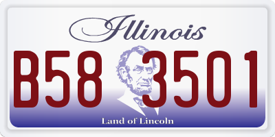 IL license plate B583501