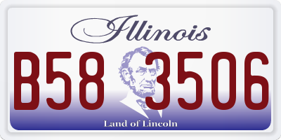 IL license plate B583506