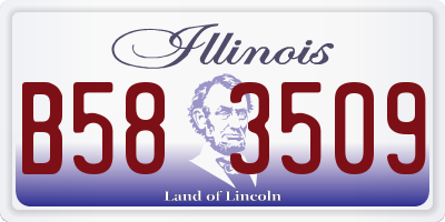 IL license plate B583509