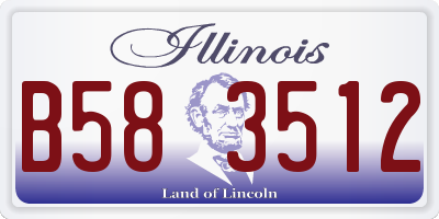 IL license plate B583512