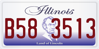 IL license plate B583513