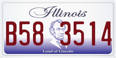 IL license plate B583514
