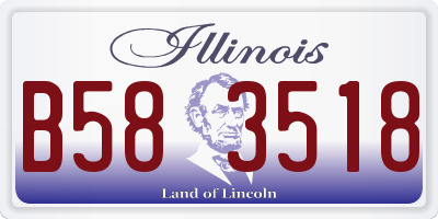 IL license plate B583518