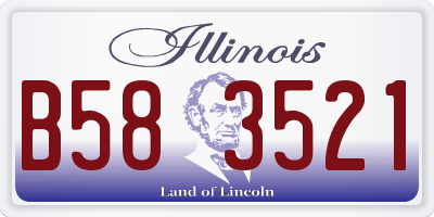 IL license plate B583521
