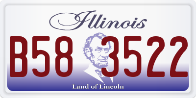 IL license plate B583522