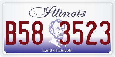 IL license plate B583523