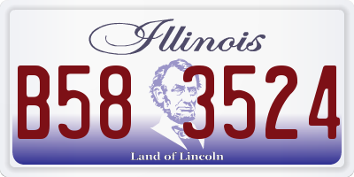 IL license plate B583524