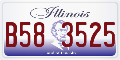 IL license plate B583525