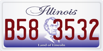 IL license plate B583532