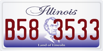 IL license plate B583533