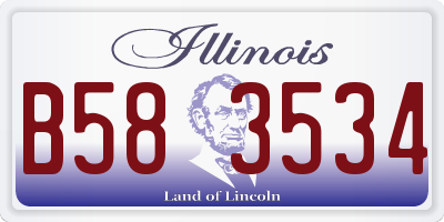 IL license plate B583534