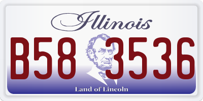 IL license plate B583536