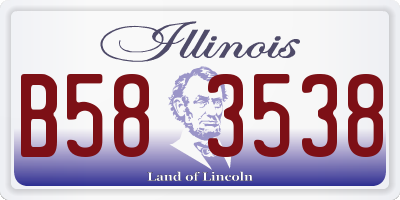 IL license plate B583538