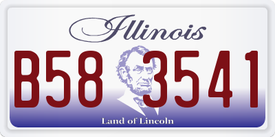 IL license plate B583541