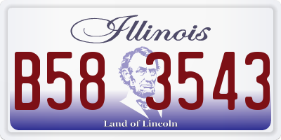 IL license plate B583543