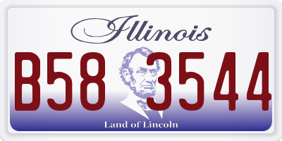IL license plate B583544
