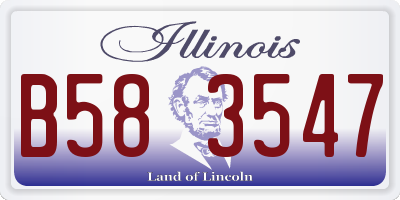 IL license plate B583547