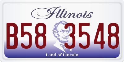 IL license plate B583548