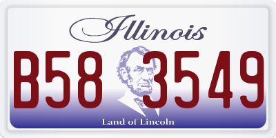 IL license plate B583549